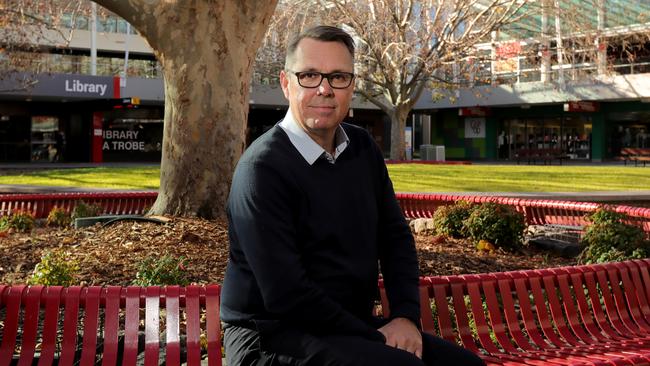 La Trobe University vice-chancellor John Dewar. Picture: Stuart McEvoy