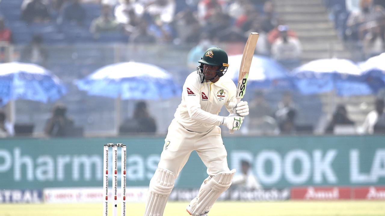 Usman Khawaja was in fine knick. Picture: Pankaj Nangia/Getty Images