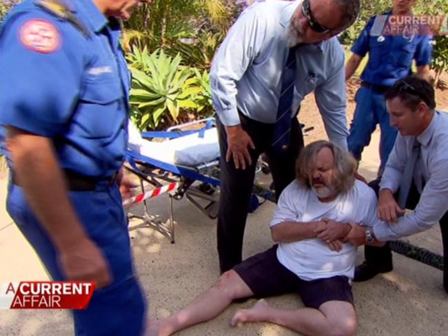 Image grabs from ACA of the Peter Foster arrest.