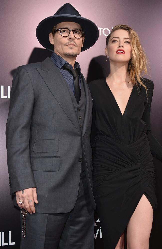 Johnny Depp and Amber Heard were married in 2015 before splitting in 2017. Picture: Kevin Winter/Getty Images