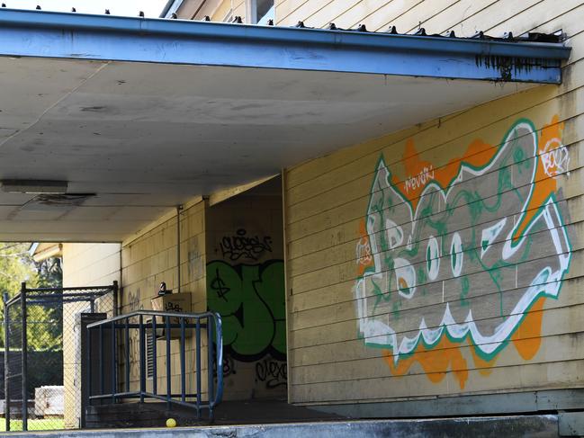 Neighbours fear the former school is a haven for squatters and vandals. Picture: James Ross