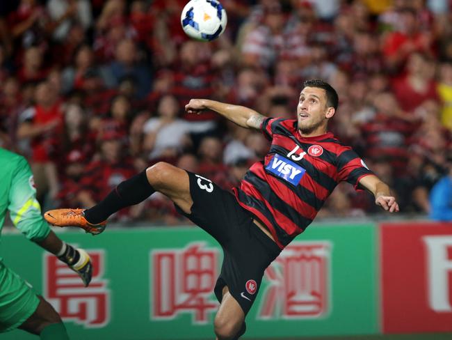 Matthew Spiranovic during the Asian Champions League 2014 final against Al Hilal. (Gregg Porteous)