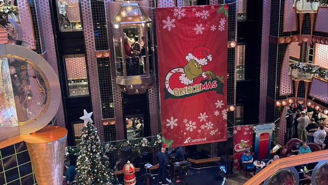 Welcome on board Carnival's "Grinchmas" cruise. Leah Goulis / Kidspot