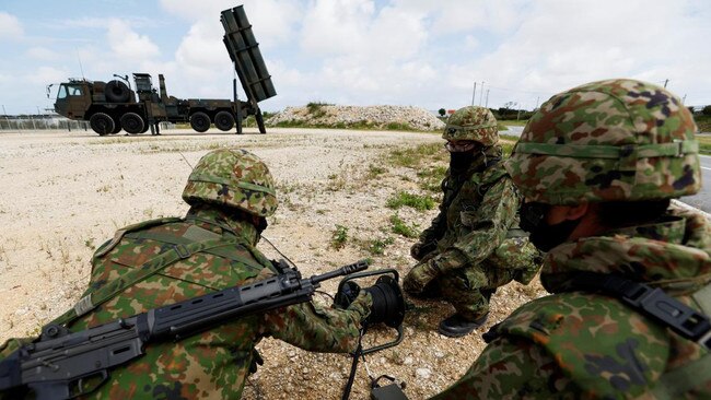 Japan’s defence budget is set to become the third largest in the world, behind only the US and China. Picture: Issei Kato/Reuters/The Times