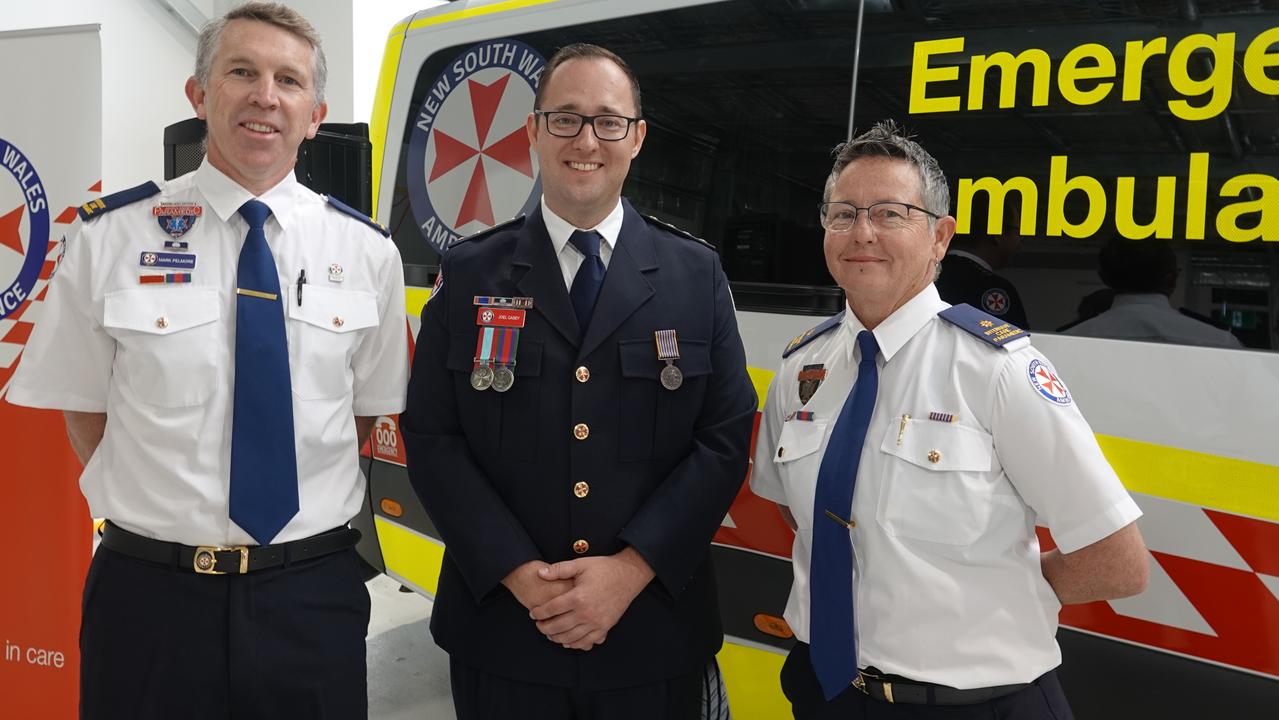 Mark Pelmore, Joel Casey and Jacinta Young. Picture: Chris Knight