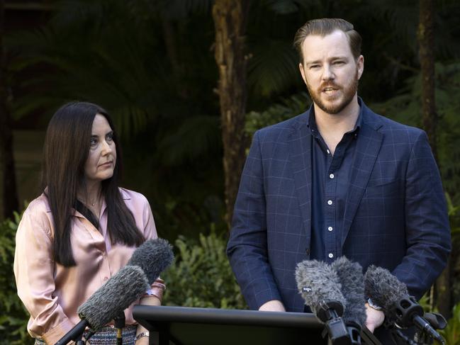 Tom Allsop from PeakCare Queensland at press conference at Queensland Parliament House, Brisbane, Monday, September 2, 2024 - Picture: Richard Walker