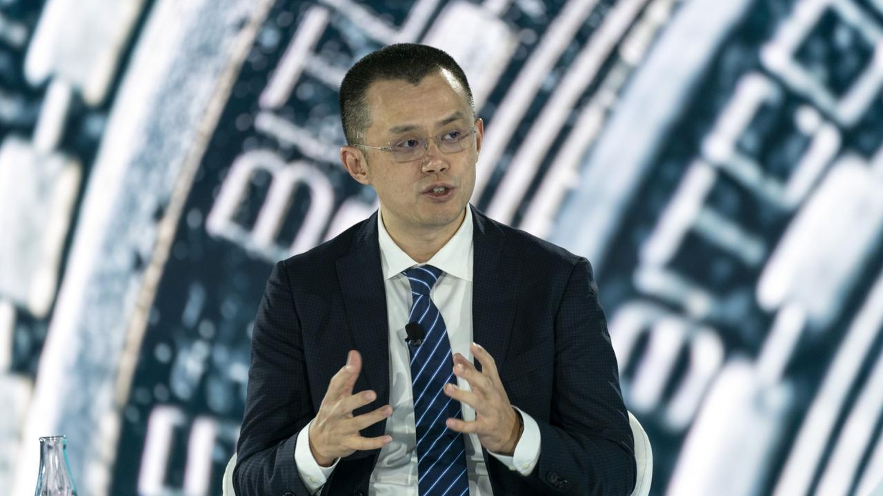 Changpeng Zhao, founder and chief executive officer of Binance, pictured during the Bloomberg New Economy Forum in Singapore. Picture: Bryan van der Beek/Bloomberg