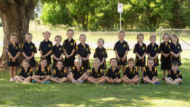 Oakwood State School Prep class 2024. Back row from left: Matilda, Hannah, Alleah, Willow, Lacey, Chloe, Violet, Scarlett, Ryleecia, Isabella, Mckenzie and Mia. Front row from left: Saylor, Skylar, Frankie, Hank, Aston, Cove, Hayley, Oaklyn and Leo.Absent: Harlem, Cooper.