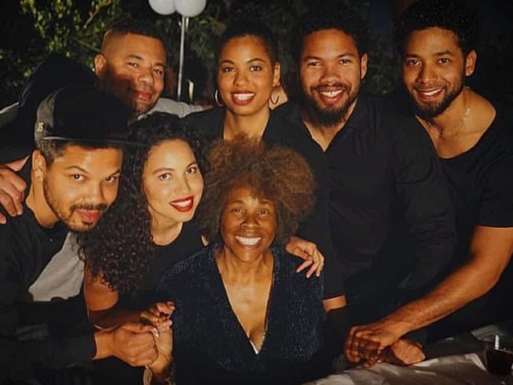 Empire star Jussie Smollett and his family. Picture: Instagram