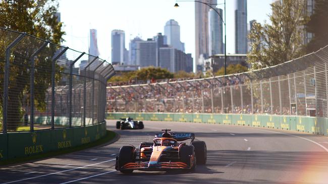 F1 Grand Prix stars will start their engines an hour earlier at Albert Park this year. Picture: Getty Images