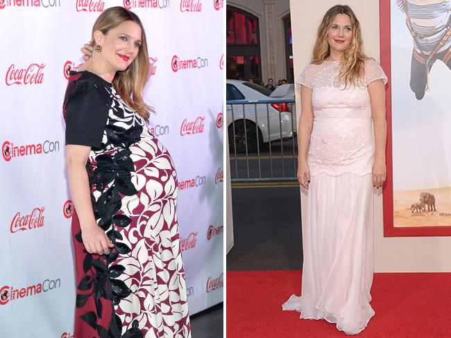 Looking sublimely happy, new mum and actress Drew Barrymore gave birth to daughter Frankie Barrymore Kopelman on April 22. Just one month later the Barrymore steps out at the Los Angeles Premiere ‘Blended’ on May 21, 2014 at TCL Chinese Theatre in Hollywood, California. Picture: Getty