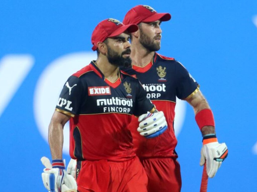 Glenn Maxwell and Virat Kohli.