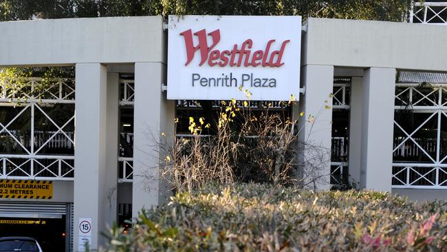 The Westfield Penrith Plaza, where an Ozone Health Clinic practice has been temporarily shut down.