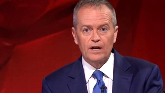 Bill Shorten on Q&amp;A. Pic: ABC