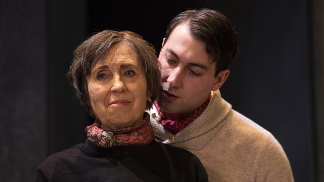 Jenny Davis and Giuseppe Rotondella in <i>Switzerland </i>at Perth’s Heath Ledger Theatre. Picture: Philip Gostelow.