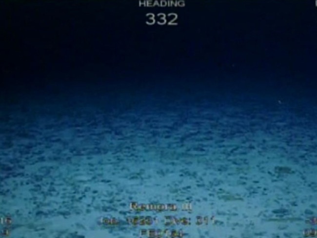 Rocks found on the Southern Indian Ocean floor by MH370 search vessels. Picture: ATSB