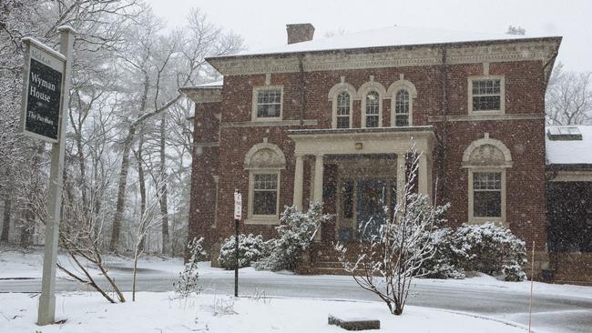 Wyman House at the McLean Hospital in Boston, where James Packer has sought treatment, bound in a wintry setting.