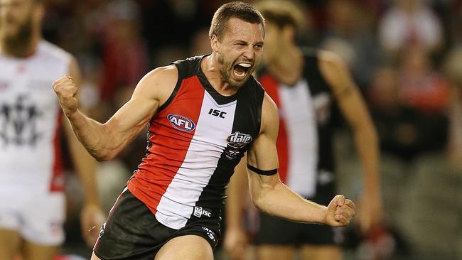 Jarryn Geary has established himself as a leader at St Kilda. Picture: Wayne Ludbey