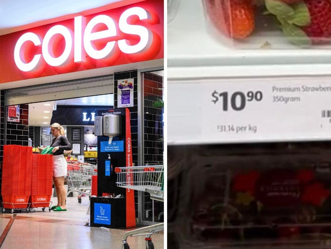 Aussies rage over ‘expensive’ Coles item. Picture: TikTok