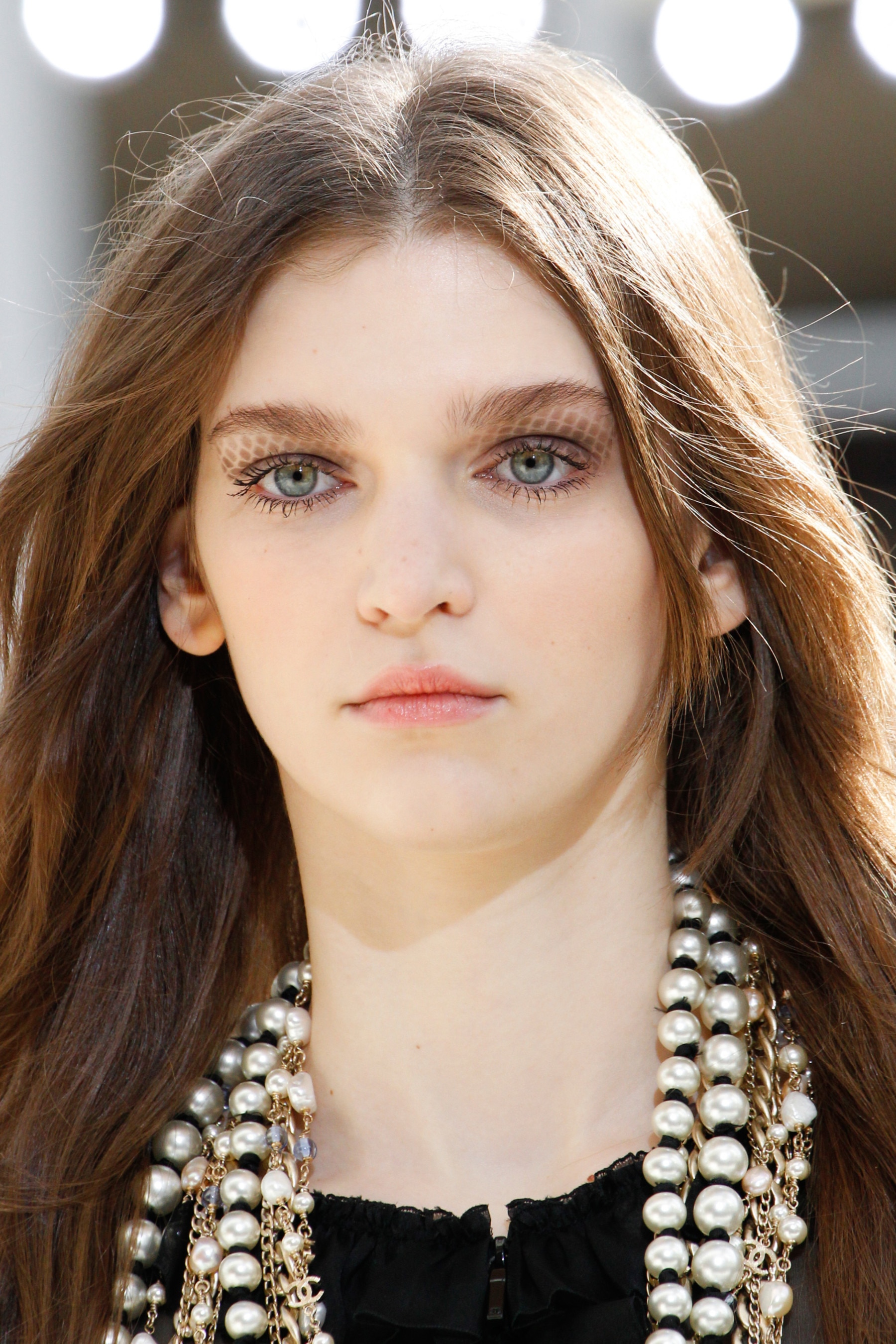 The make-up from Chanel's show gives new meaning to the phrase