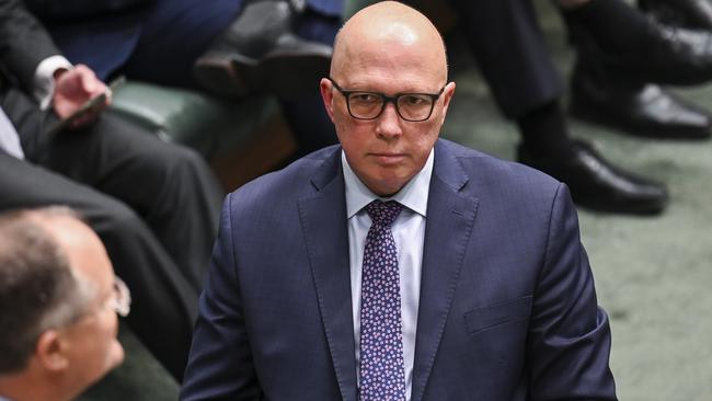 Peter Dutton doesn’t agree with the Voice to parliament model. Picture: Martin Ollman/Getty Images