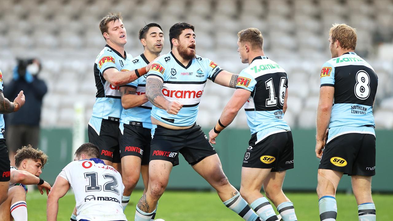 The Sharks are well placed to keep their spot in the eight, with a good schedule and no major injury concerns. Picture: Getty Images.