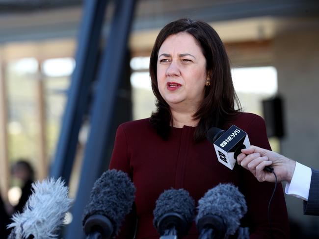 Premier Annastacia Palaszczuk officially opening the $1 billion Aveo Springfield retirement community. Pics Tara Croser.