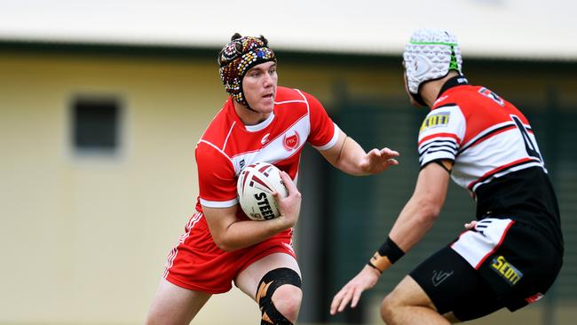 Phil Hall Cup; Kirwan State High School Vs Palm Beach Currumbin State High at Townsville JRL. Brock Priestley . Picture: Alix Sweeney