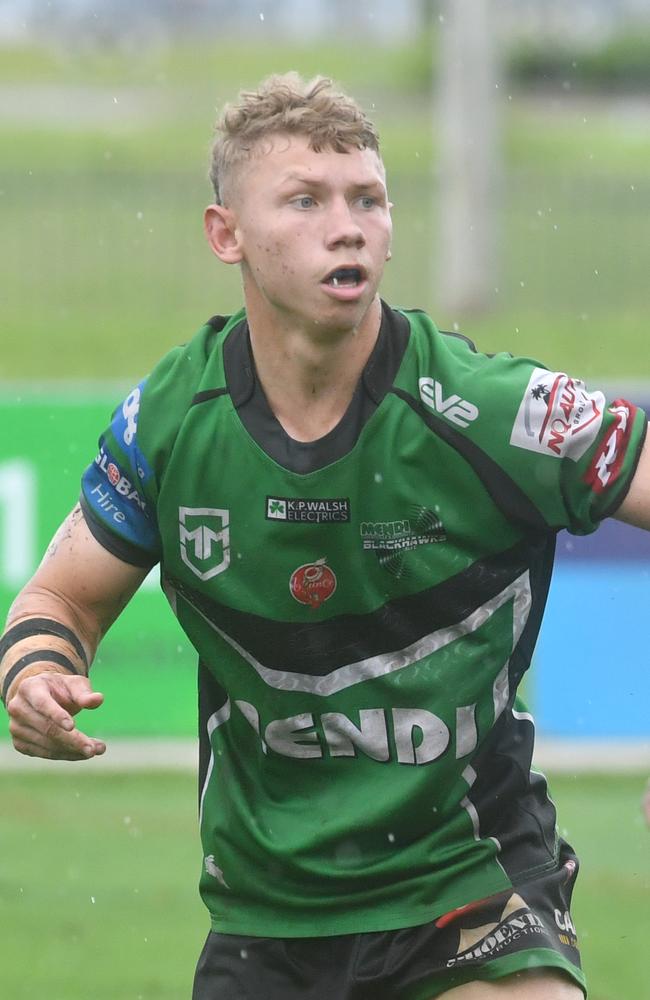 Meninga Cup Blackhawks against Souths Logan Magpies at Jack Manski Oval. Blackhawks Kyhnaan Kennedy. Picture: Evan Morgan
