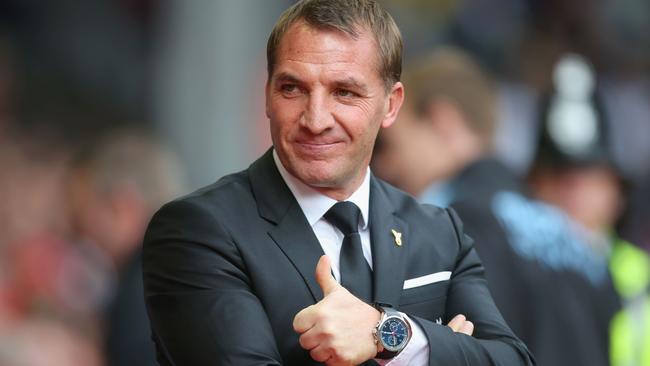 LIVERPOOL, ENGLAND - SEPTEMBER 26: Brendan Rodgers, manager of Liverpool looks on prior to the Barclays Premier League match between Liverpool and Aston Villa at Anfield on September 26, 2015 in Liverpool, United Kingdom. (Photo by Ben Hoskins/Getty Images)