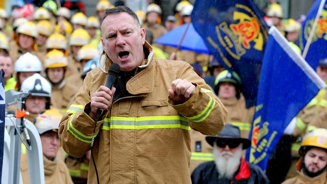 United Firefighters Union secretary Peter Marshall. Picture: Tim Carrafa