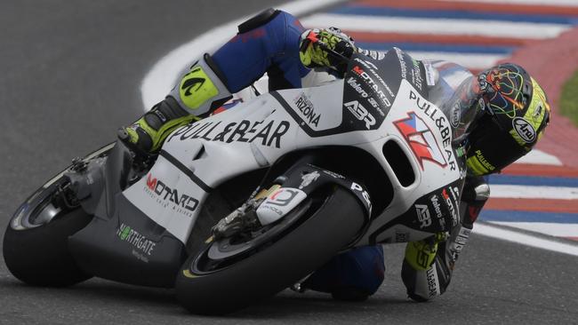 Karel Abraham finished Saturday MotoGP practice in the top three.