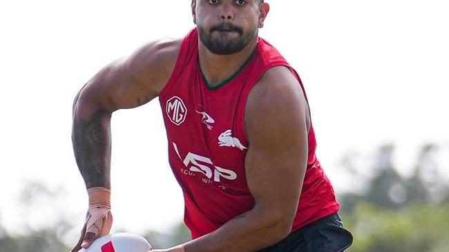 Latrell Mitchell has looked in top shape at Souths training. Picture: Rabbitohs Digital