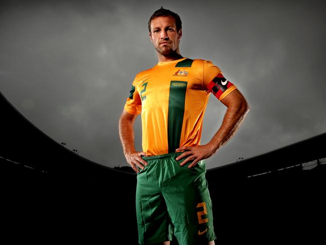 Lucas Neill’s World Cup dreams are over. Picture: Gregg Porteous.