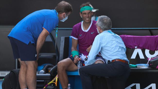 Nadal was feeling it. Photo by Martin KEEP / AFP