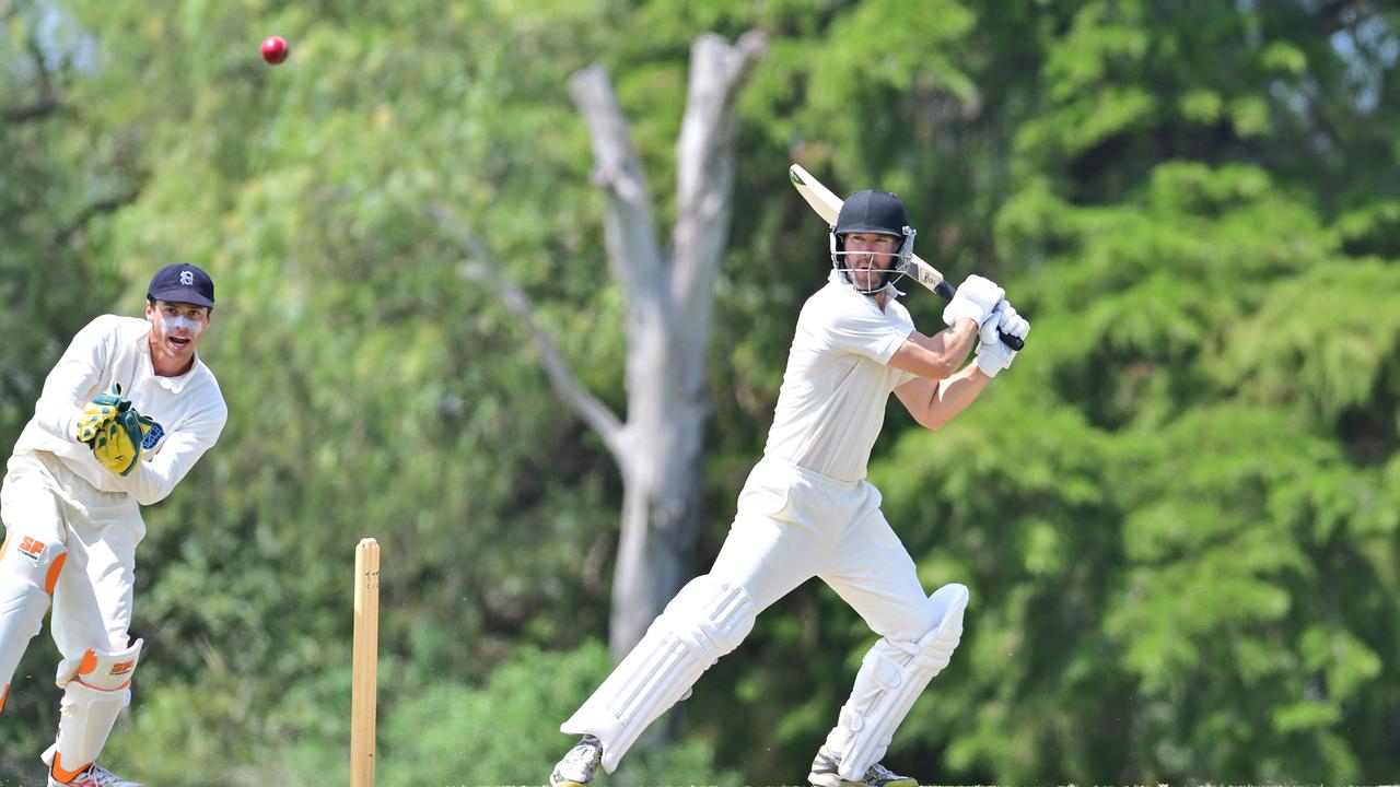 Justin Foss batting for St Joseph's. Picture: Stephen Harman