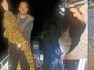 Michael Wilson landed this ripper of a flathead during the week.   PHOTO: CONTRIBUTED. Picture: www.fishingnoosa.com.au