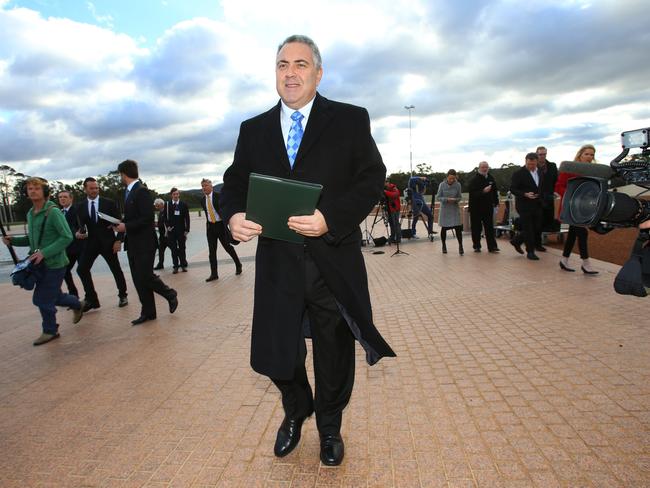 Big night ... The Treasurer of Australia Joe Hockey will deliver the budget tonight. Picture: Gary Ramage
