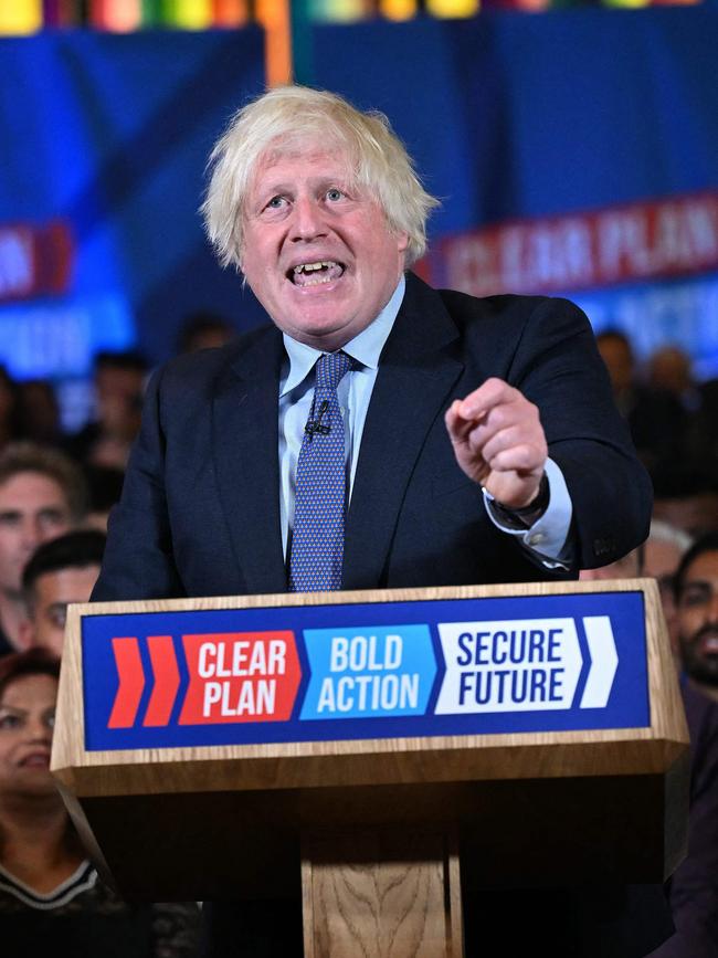 Former British prime minister Boris Johnson. Picture: AFP