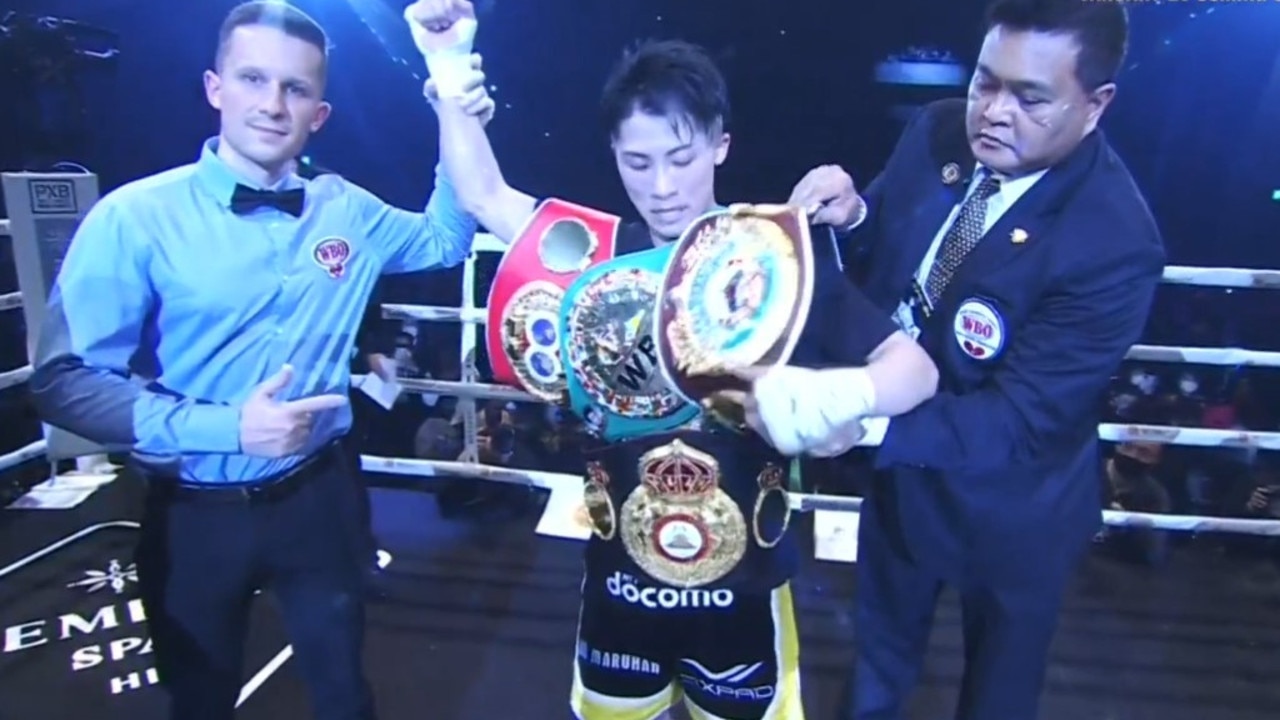 Naoya Inoue contre Paul Butler, champion incontesté des poids coq, concours de quatre ceintures, nuit de combat de Tokyo, affaire à sens unique, appâtage