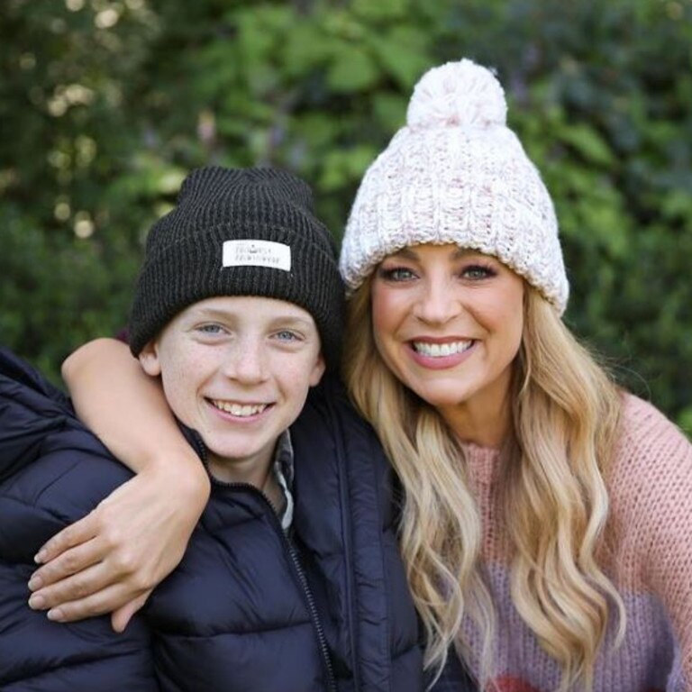 Carrie nearly died giving birth to her eldest child Ollie. Picture: Instagram/Carrie Bickmore.