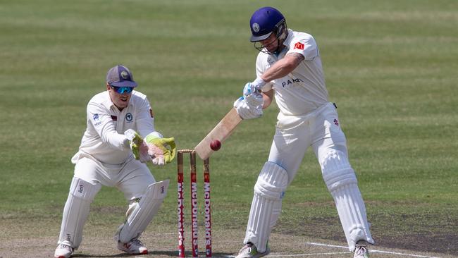 Trent Crittenden (batting) is one of a number of players not returning this season. (AAP Image / Julian Andrews).