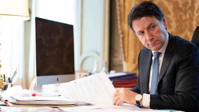 Italian Prime Minister Giuseppe Conte. Picture: AFP