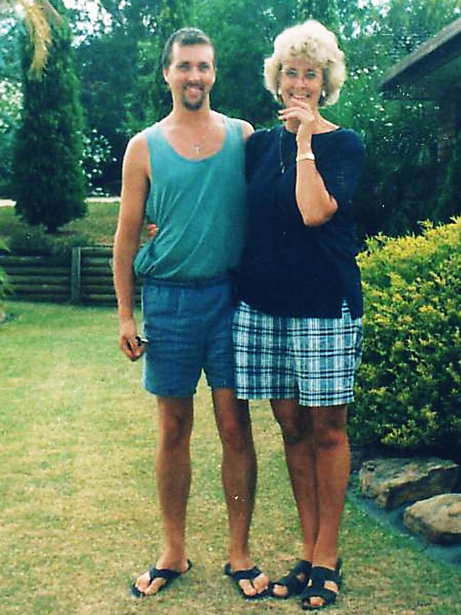 Janet Draper with son Ian before he disappeared.