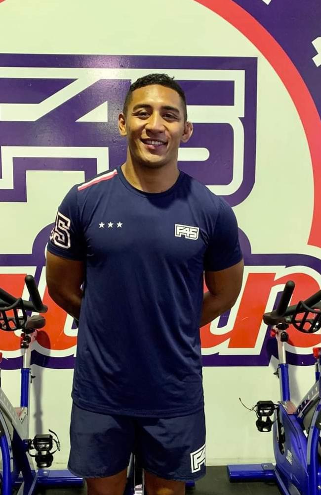 Tamafaiga Nick Kepu from a since-deleted F45 Training Browns Plains Facebook post in October last year announcing his commencement as a personal trainer at the gym. Picture: Facebook/ F45 Training Browns Plains.