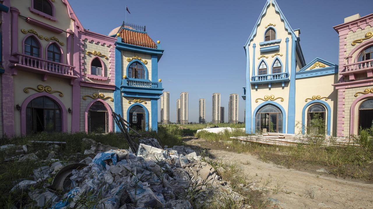 A dozen Cultural Tourism City residential and tourism developments were planned, like this one in Taicang, in the Jiangsu province, which sits abandoned. Picture: Qilai Shen/Bloomberg via Getty Images