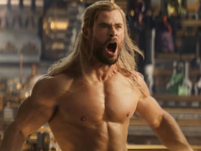 Hemsworth bares all in new Thor trailer