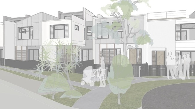 An artist’s impression of the outside of the planned development. Picture: Supplied