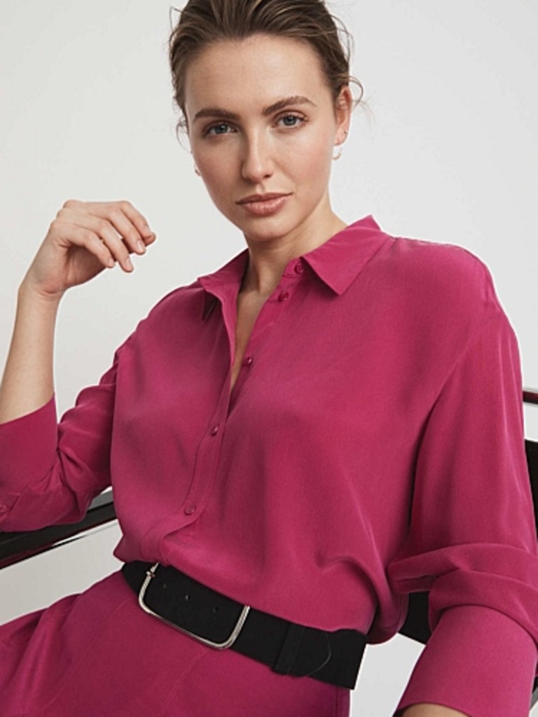 Witchery silk shirt. Picture: Witchery