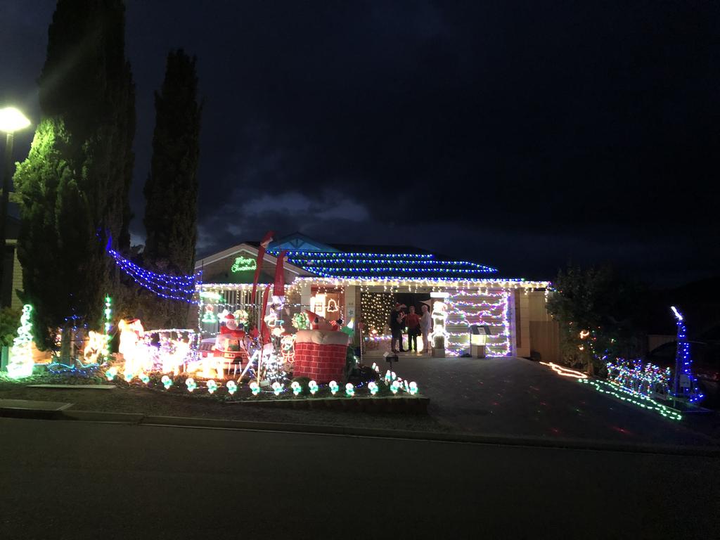 Garden light display and Magic Cave at 22 Heysen Parade, Hayborough. Picture: Teresa Ninnes